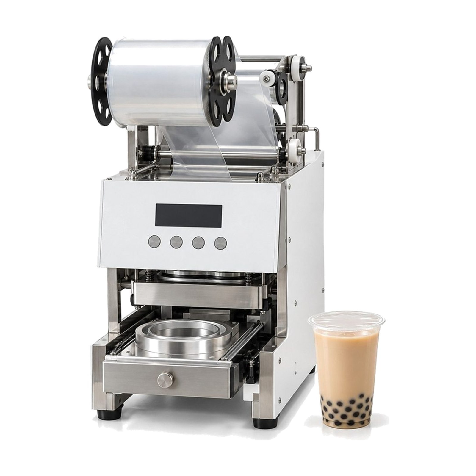 Automatic cup sealer