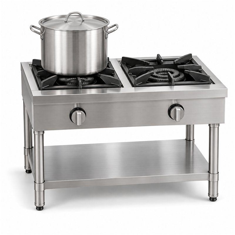 Stove + pearl cooking pot
